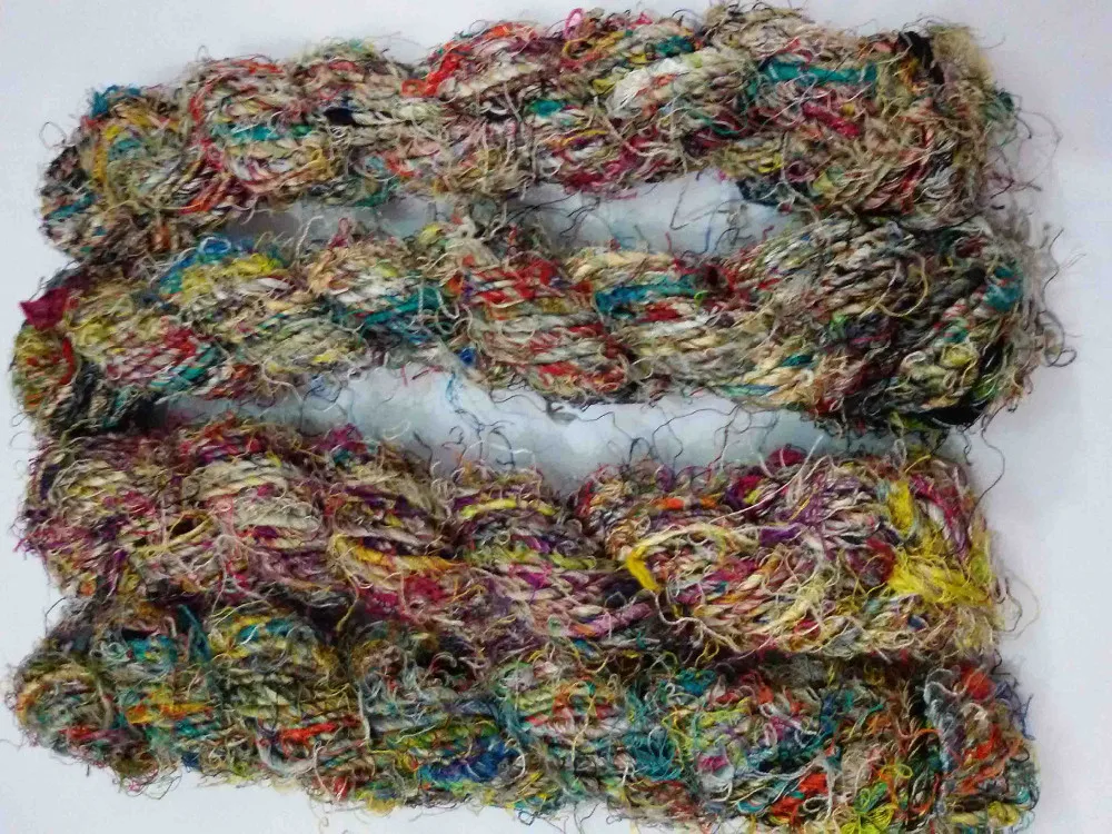 Banana Silk Yarns In Solid And Multi Colored Qualities Available In 100