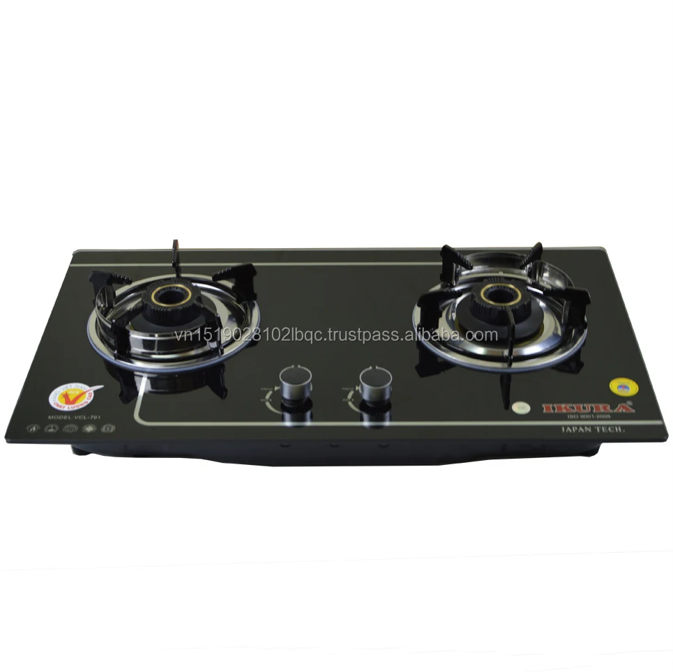 Tempered Glass Top 2 Burner Gas Stove