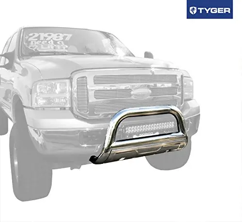 TYGER 3.5inch Oval Stainless Steel Bull Bar Fits 00-06 Ford Excursion/99-07 Ford Super Duty