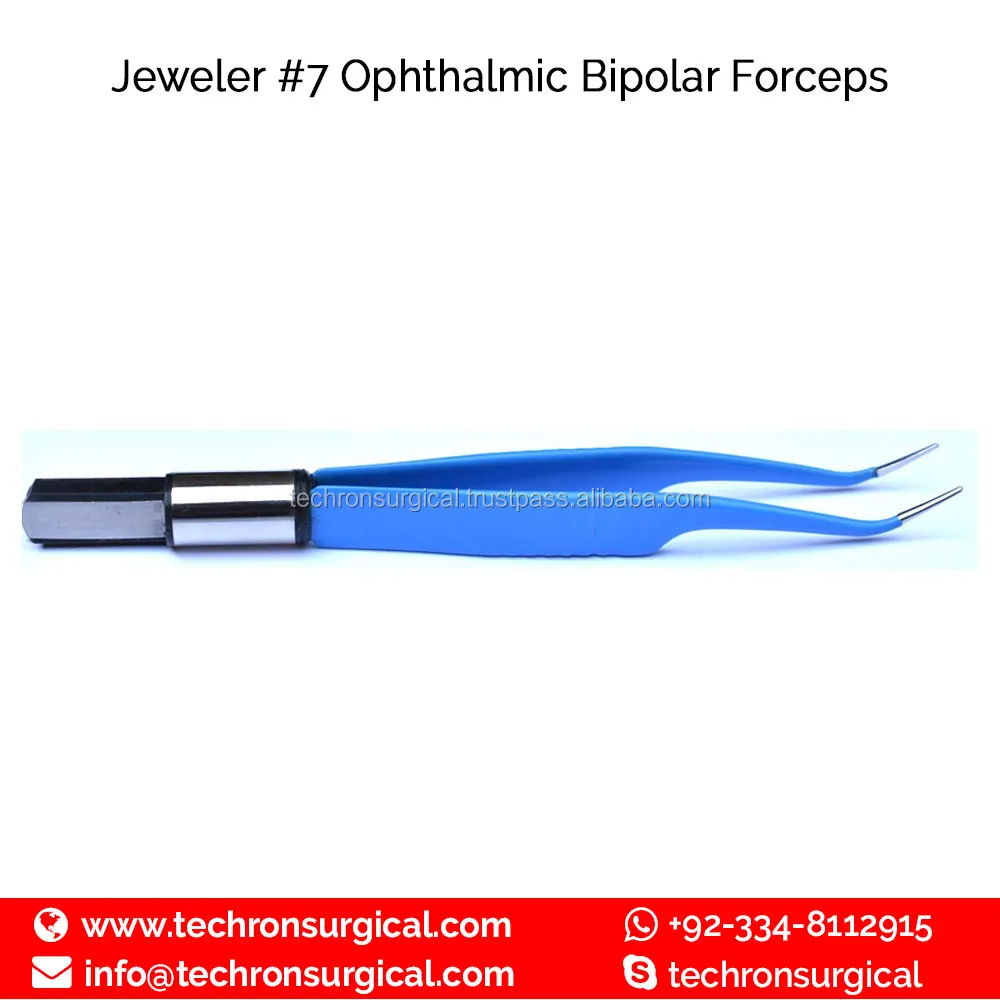 Adson Plastic And Reconstructive Electrocautery Plain Tip Blue Bipolar