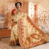 Latest indian designer banarasi saree / wedding wear bollywood silk saree for women