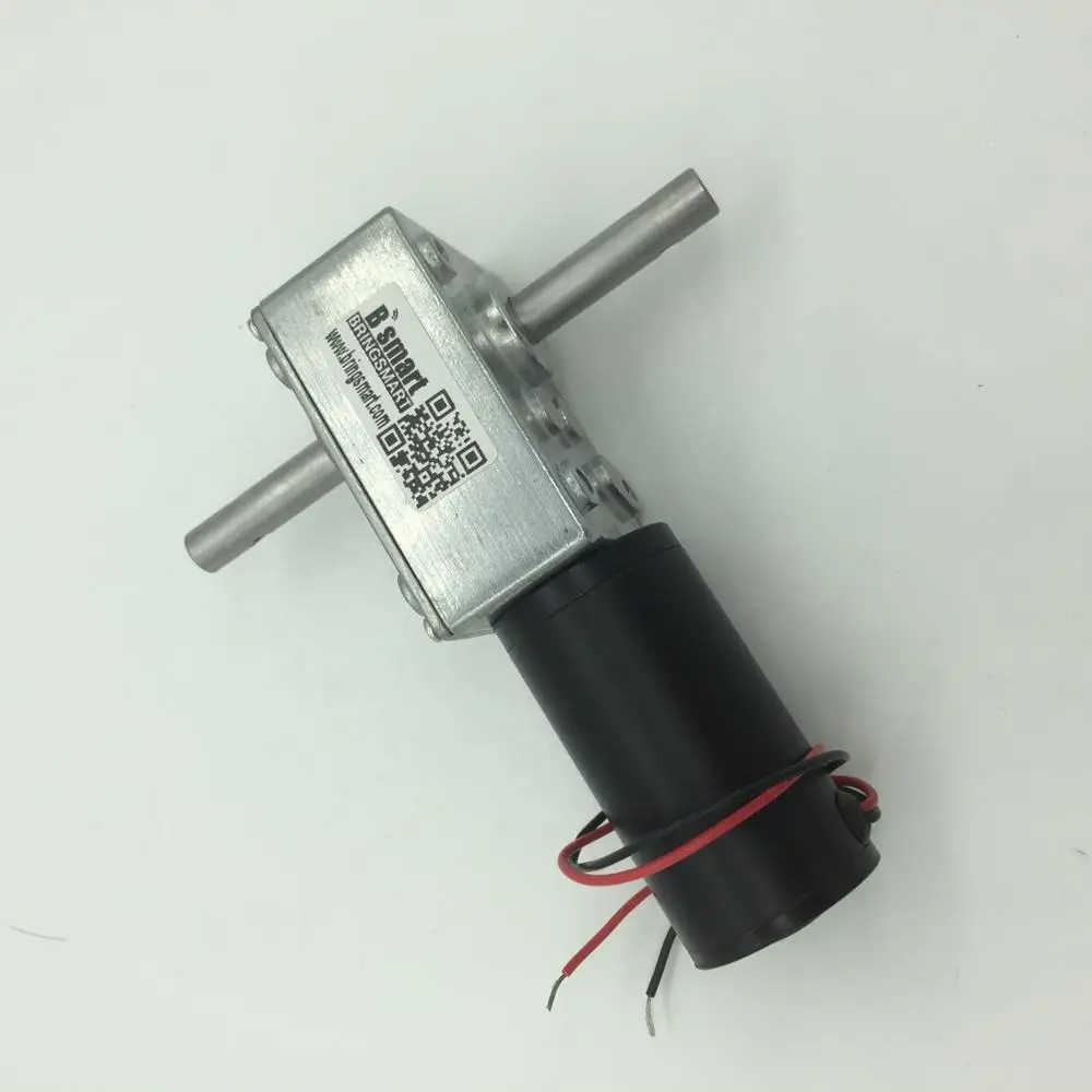 Bringsmart 584031zy Double Shaft 12v Worm Gear Motor 24 Volt Dc