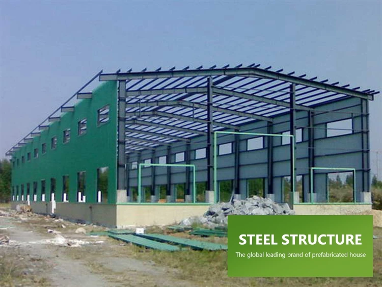 Roof Frame Industrial Fabricated Light Steel Structures Frame Prefabricated High Rise light steel structure frame  Building