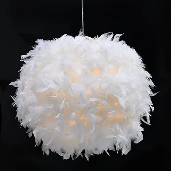 Modern Feather Ceiling Pendant Light Shade White Lampshade For Floor Lamp And Table Lamp Shade Living Room Bedroom Dining Room Buy Lamp