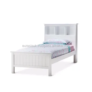 سرير خشبي ذكي أبيض مع لوح أمامي رفوف Buy تصاميم سرير مزدوج خشبي سرير من الخشب الصلب سرير خشبي Product On Alibaba Com