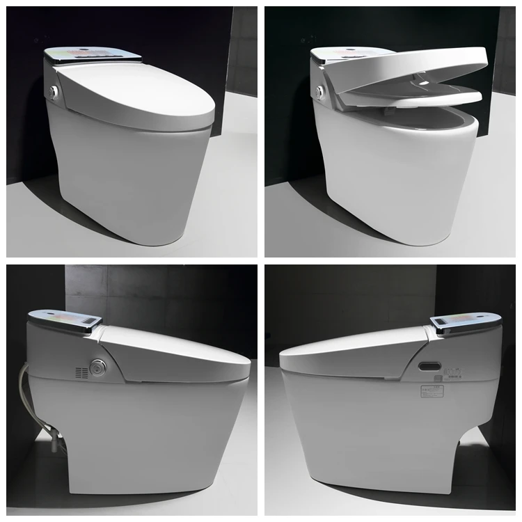 Nano Material Intelligent Glaze Bathroom Smart Electronic Tankless Toilet