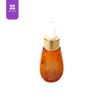 Hair Care Argan Oil Orange Thick Wall Pet Plastic Dropper Bottle