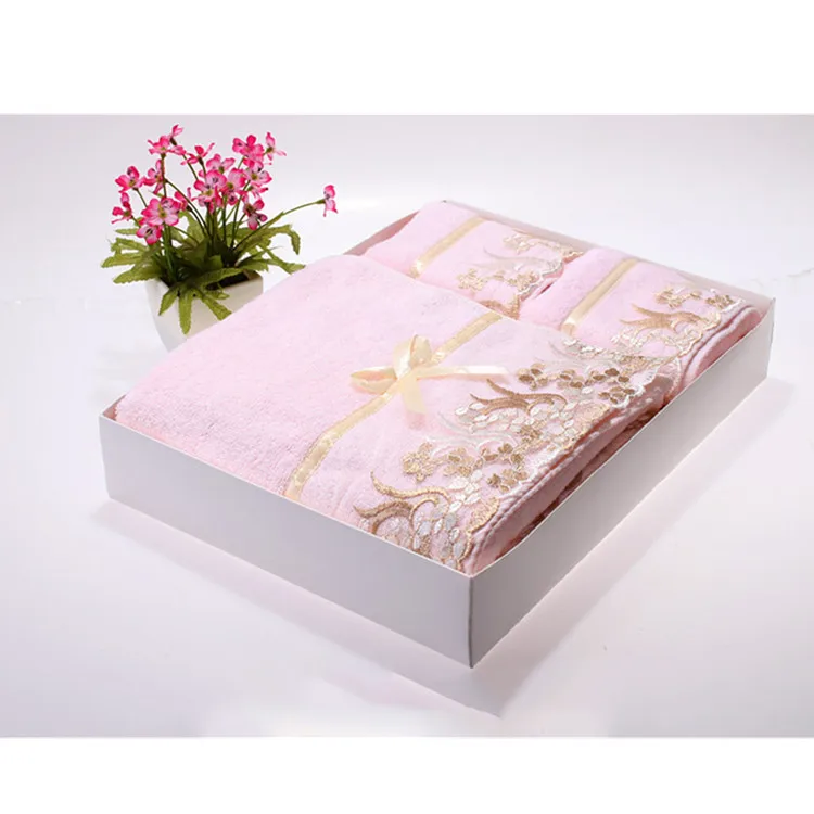 Gift Towel Set Custom Cheap Hand Towel Packaging Cotton Bath Towel In