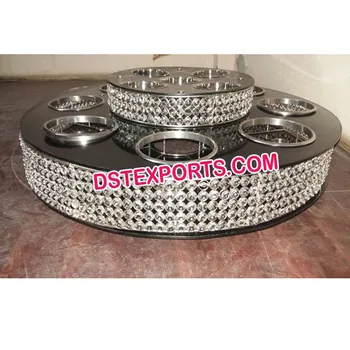 Crystal Lazy Susan Indian Wedding Centerpiece For Table Decoration Center Pieces Globe Crystal Lazy Susan Indian Wedding Centerpiece For Table Decoration Center Pieces Globe
