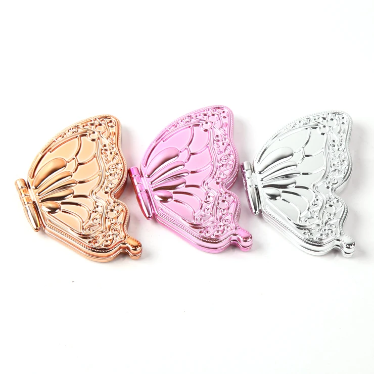 Abs Plastic Spray Painting Butterfly Shape Compact