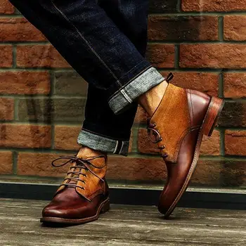 casual leather chukka boots