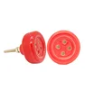 Red Colour Resin bone horn brass Button cabinet cupboard drawer door ceramic knobs & Pull Handle [HBRMW 196]