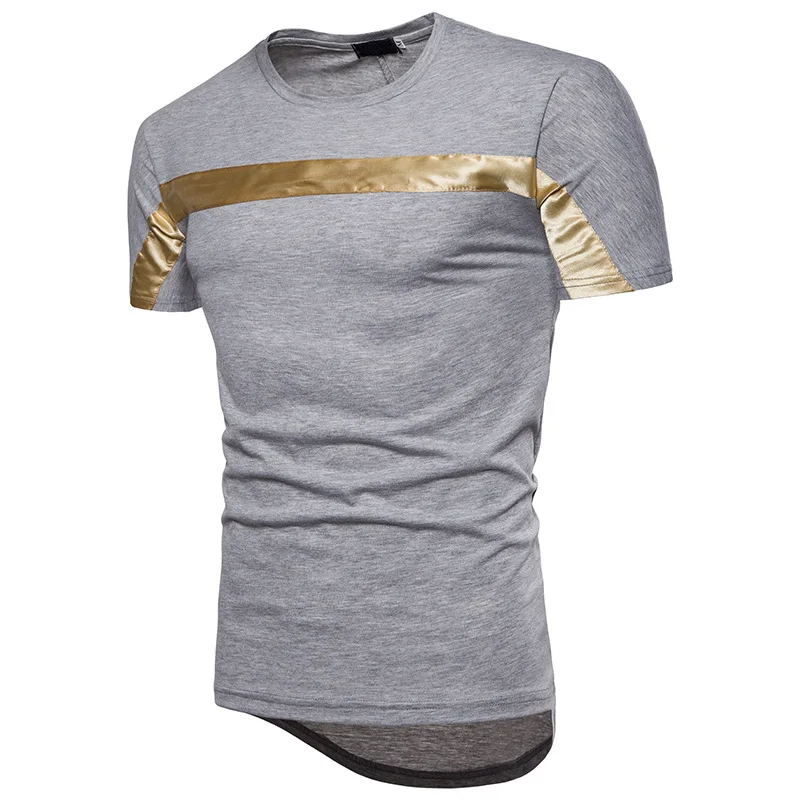 Reflective Stripe Mens Fashion T-shirts - Buy Colorful Striped T-shirt ...