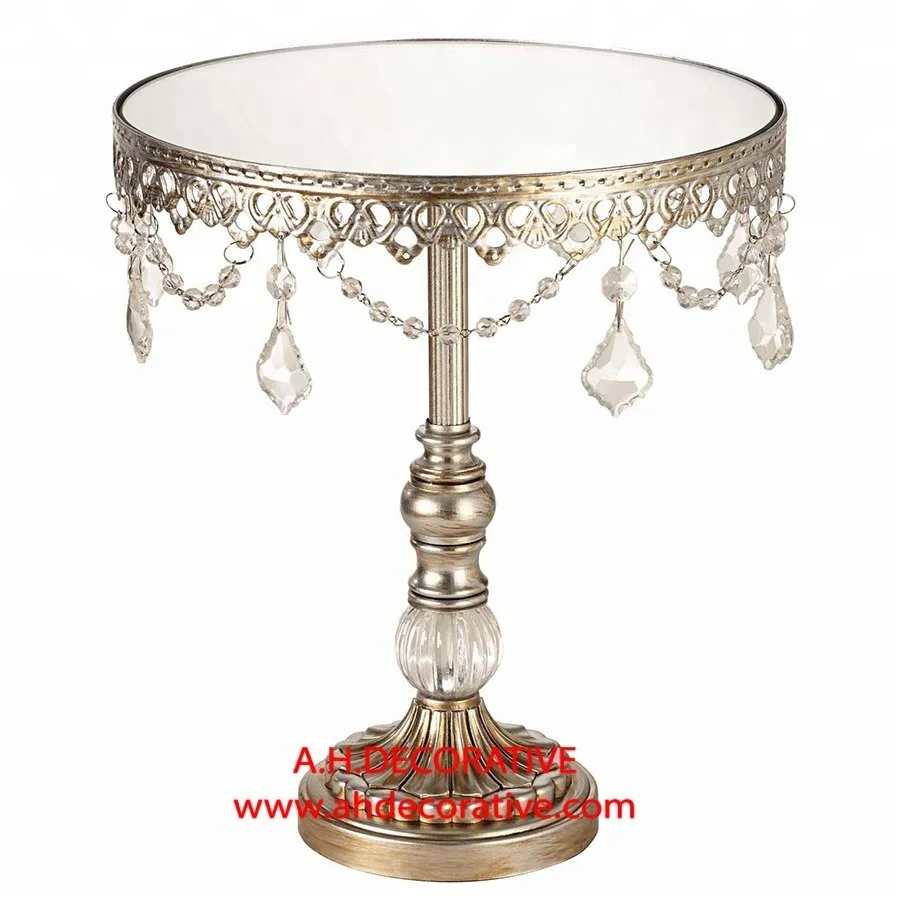 silver cake stands