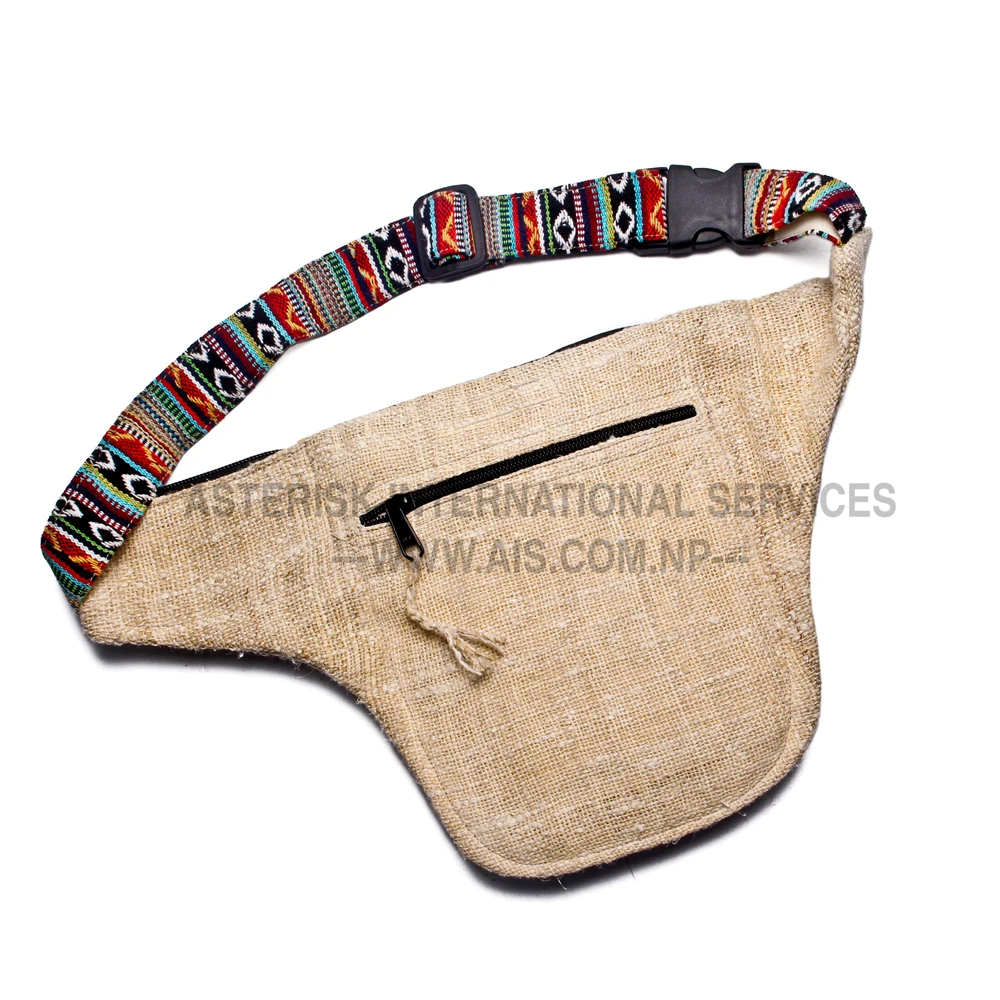 Hemp Waist Pack Bag Fanny Pack For Men And Women Water With Adjustable