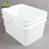 10L plastic bucket rectangular paint can and storage bin with handle