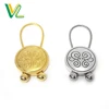 Volume Manufacture Different Zinc Alloy Recessed Pattern Brass Ball Key Chain For Accessory