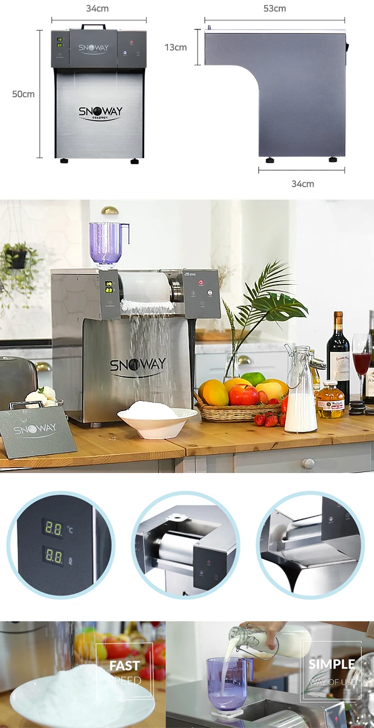 SNOWAY Mini-S2(JSB-257W) - Bingsu Machine, Snowflake ice machine