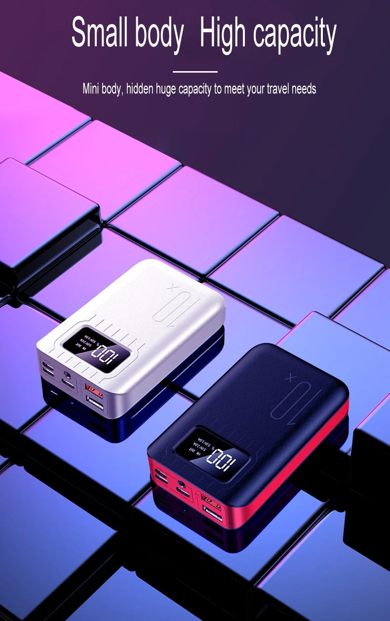 2020 hot LOGO KD-261 Mini 10000mAh 3 Inputs & 2 Outputs Mobile Charger High Quality Free LOGO Customized Power Bank - ANKUX.COM