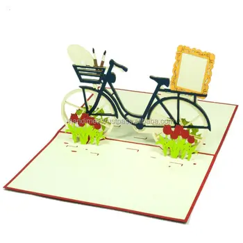 Artist Bike Pop Up Card Manufacturer/ Vintage Bike Creative Gifts ...