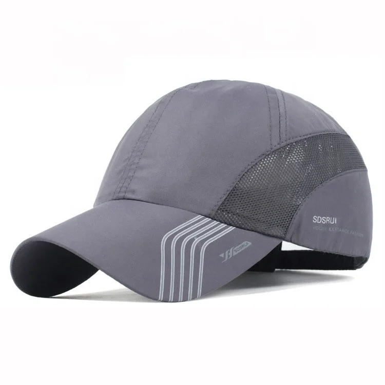 High Quality Custom Sports Cap Dry Fit Running Hat Black Micro Fibre ...