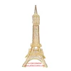 Gold Crystal Eiffel Tower Built In T- Light Cup
