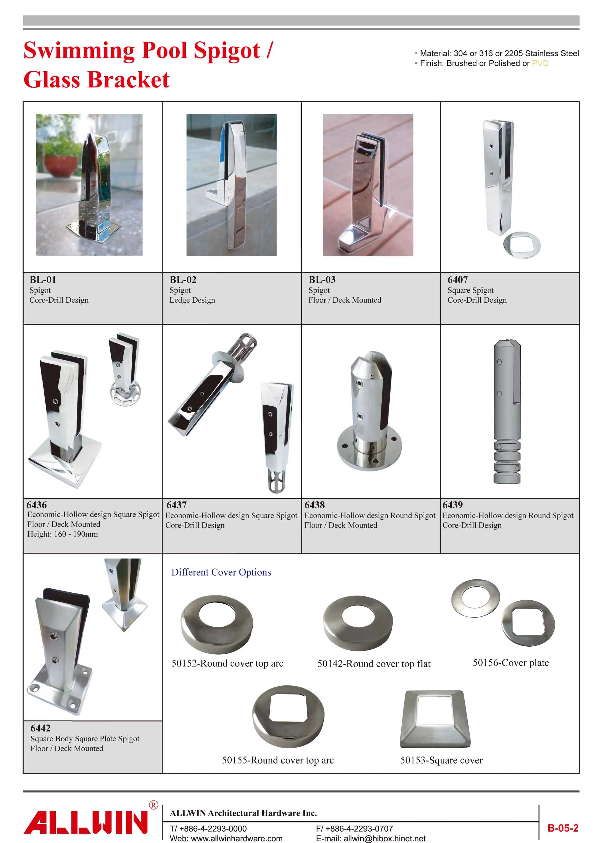 Stainless Steel Glass Adapter Glass Standoff Square Design Buy