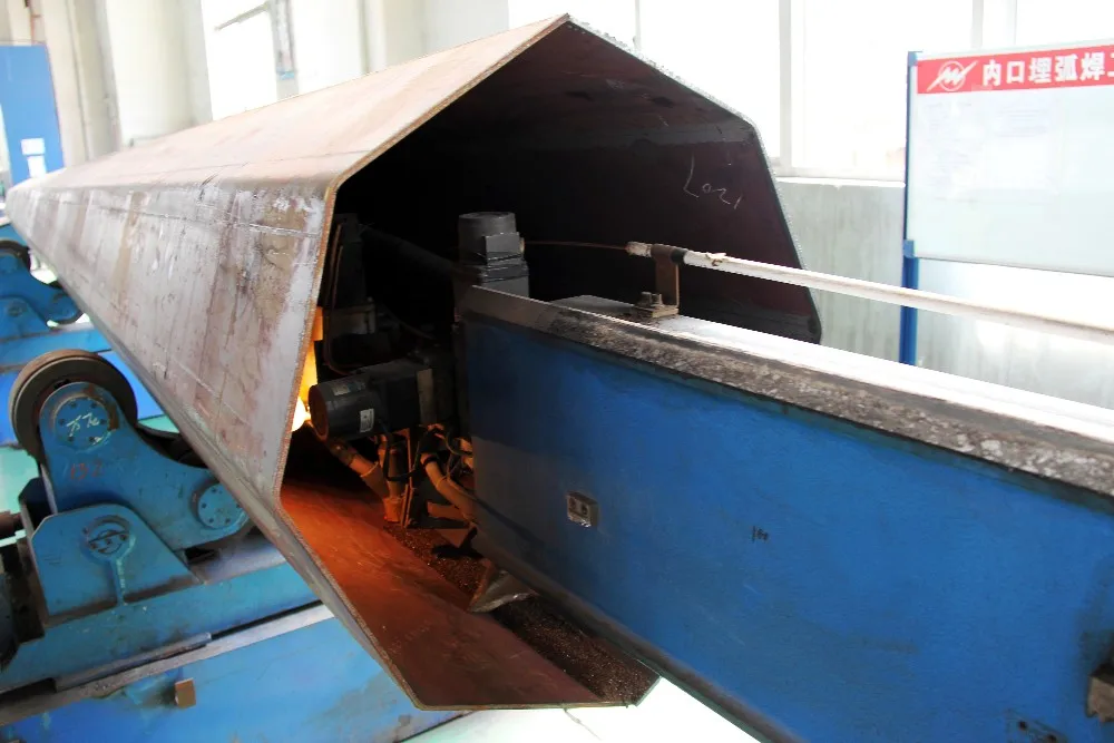 16m 800DaN 1000DaN Galvanized Electric Power Transmission Steel Pole for Direct Burial or Flange Type Installation 12