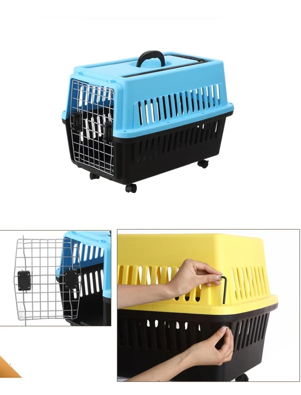 Pp Plastic Pet Carrier Dog Flight Cage Dog Crate Manufacturers Pet
