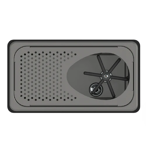 Recessed Milk Pitcher Rinser Drip Tray Stainless Steel Bar Accessories