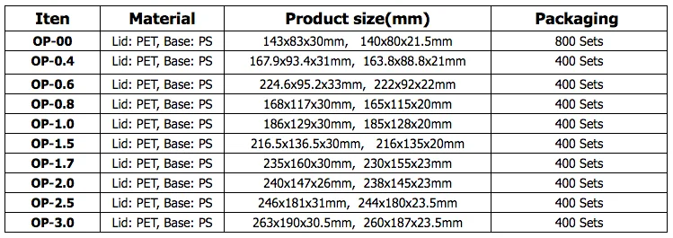 Durable PET plastic take away Japanese sushi box/sushi tray/food tray
