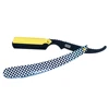 Racing Flags Black and White Party Decorations Folding Shaving Knife Straight Barber Edge Steel Razors