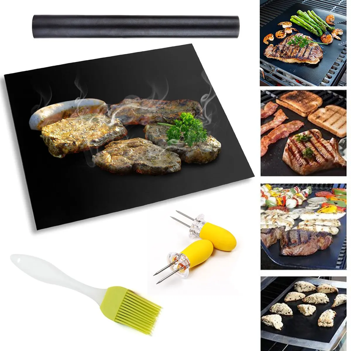 Buy Newanima Reusable Non Stick Bbq Grill Mat Set Of 2 2pcs Mini