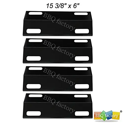 bbq factory Replacement Porcelain Steel BBQ Gas Grill Heat Plate / Heat Shield Part JPX351(4-pack)/Ducane:30501013 (4-pack) Select Gas Grill Models By Ducane Gas Grill and Other