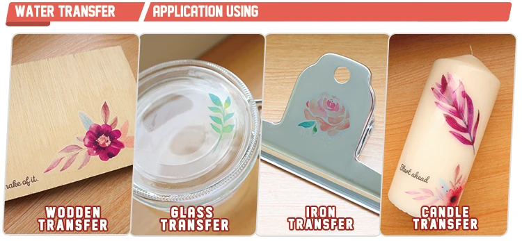 Printable paint laserjet water transfer paper