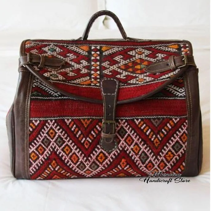 Costumised Moroccan Weekender Travel Bag Morocco 2019 - Buy Leather ...