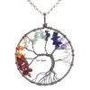 Mix Agate Tree Of Life Metal Pendants With Silver Chain : Buy Online From Sara Agate From India