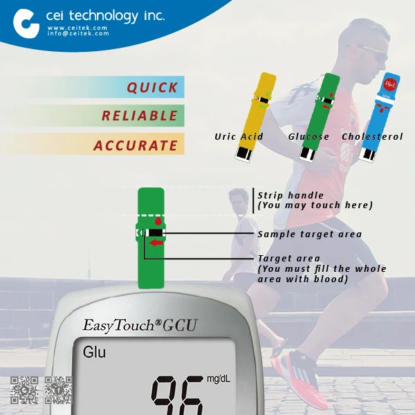 glucose test blood 86 Acid Iso Ce Glucose,Uric ((bluetooth)) Certified