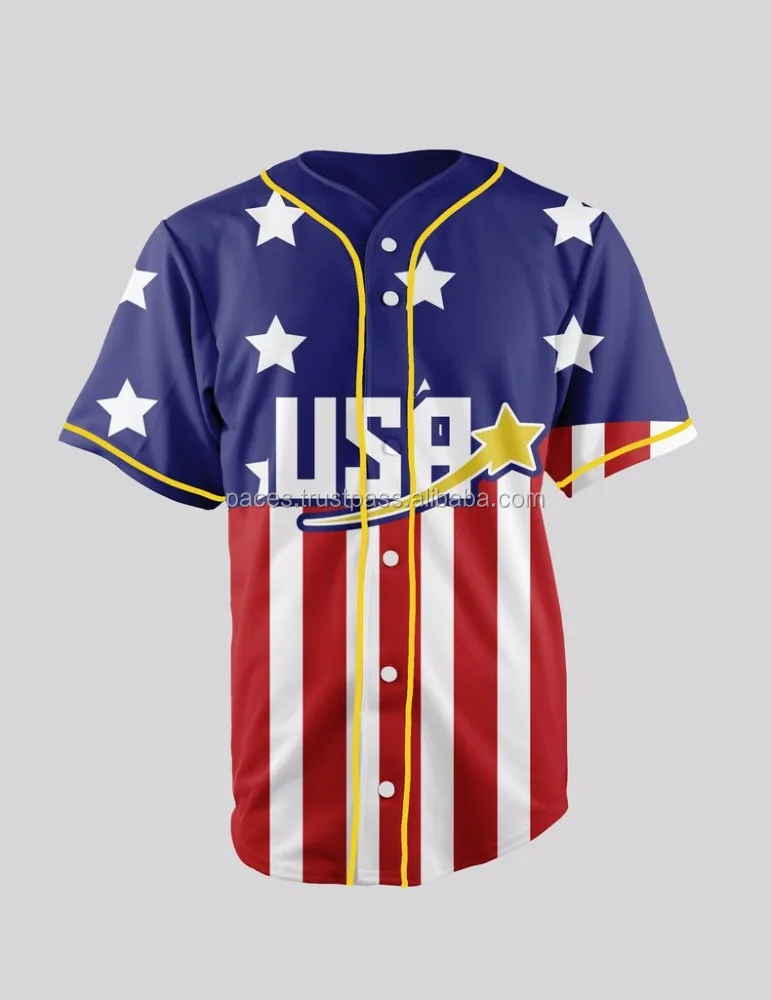 Fashion American Flag Baseball Running 