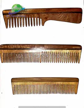 Oem Logo Neem Wood Comb Hair Comb Massage Hair Comb Neem Wood Comb