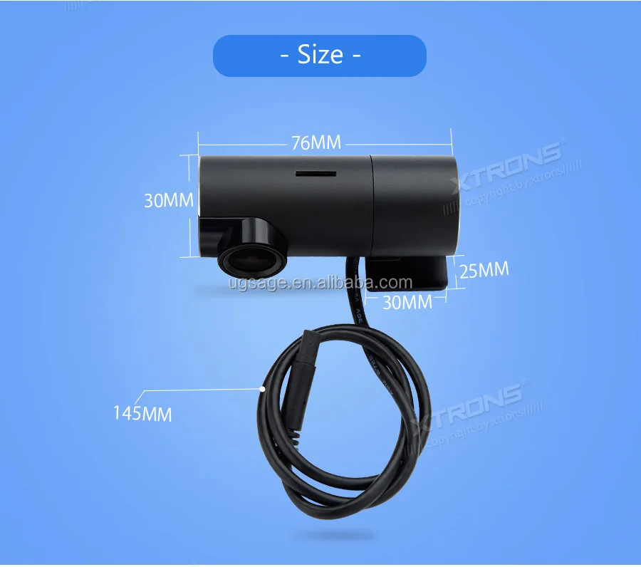 Xtrons Dvr023s 360 Degrees Rotatable Hidden Camera Car Dvr Video