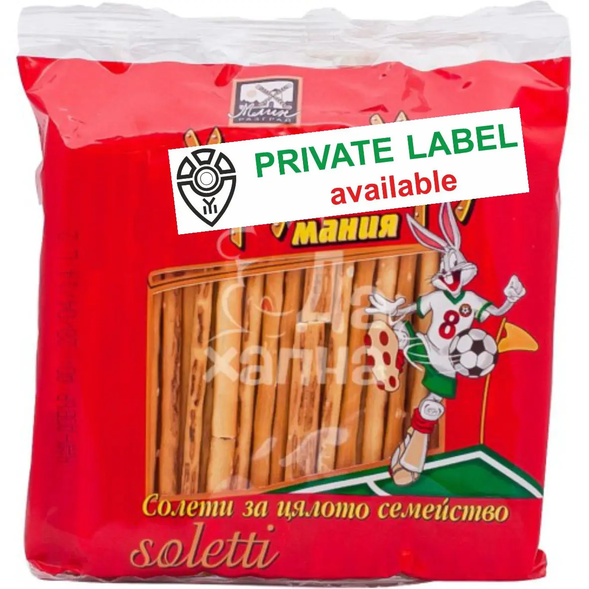 sticks pretzels with salt with sesame private label available