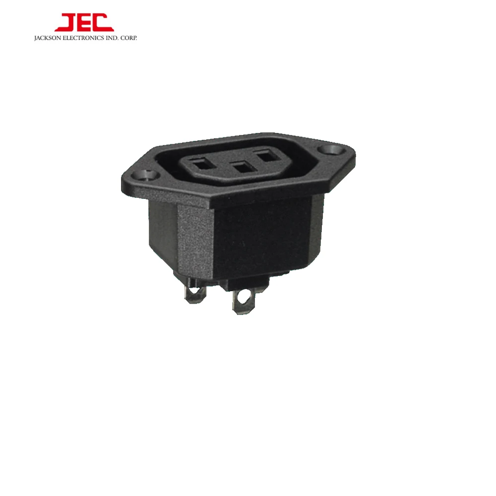 Jec Taiwan Iec C13 Power Ac Female Inlet Socket Connector Outlet Plug