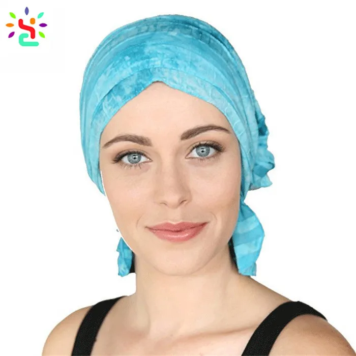 YONKINY Quimioterapia Cancer Turbante Mujeres Cómodo Gasa Musulmán Headwear Turbante Quimio Sombrero Chemo Oncológico Gorro para Pèrdida de Pelo 