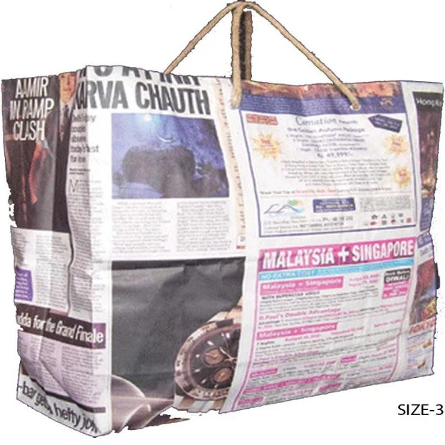 newspaper gift bags