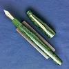 Japanese premium ebonite fountain pen, called NATSUME in Green, modern form inspired by traditional tea ceremony