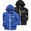 Mens jacket 2019 half zipper custom printed logo pullover 100% polyester solid color windbreaker jacket stomach pocket