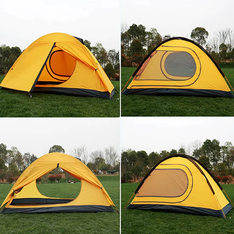 Ultralight 2 Persons Yellow Camping Tent Manufacturer Buy Camping