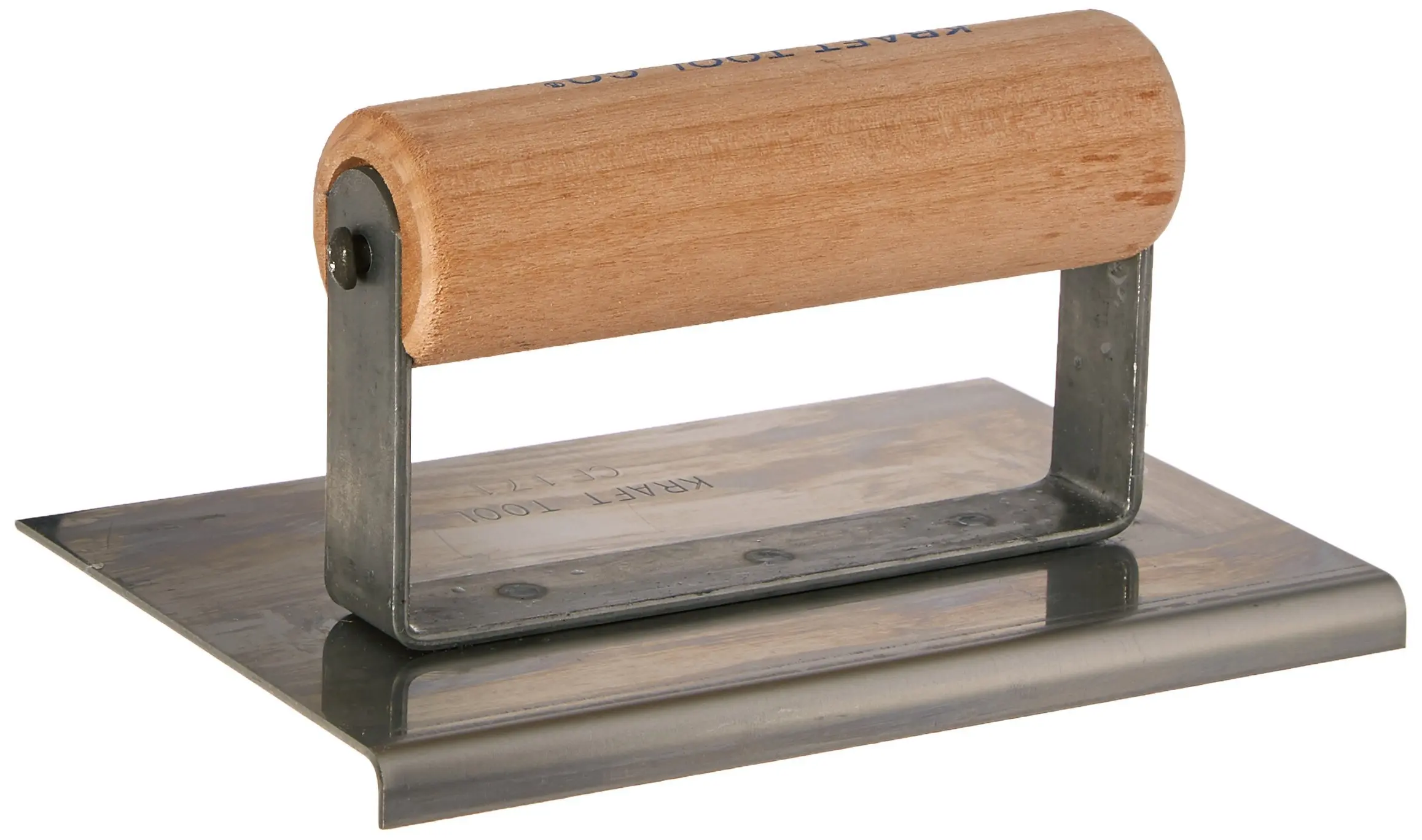 Kraft CF171 6"x4" 1/8" R Cement Edger W/Wood Handle