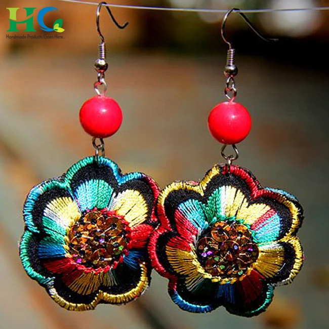 Discover 120+ embroidery earrings designs latest